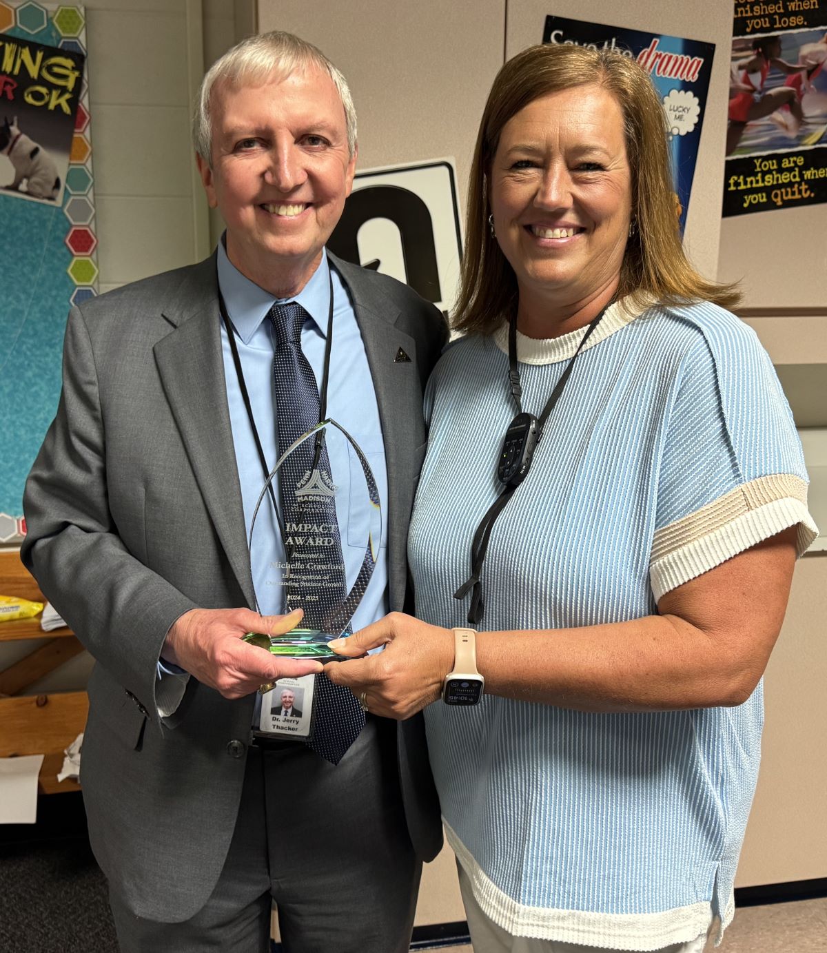 Michelle Crawford wins Teacher Impact Award
