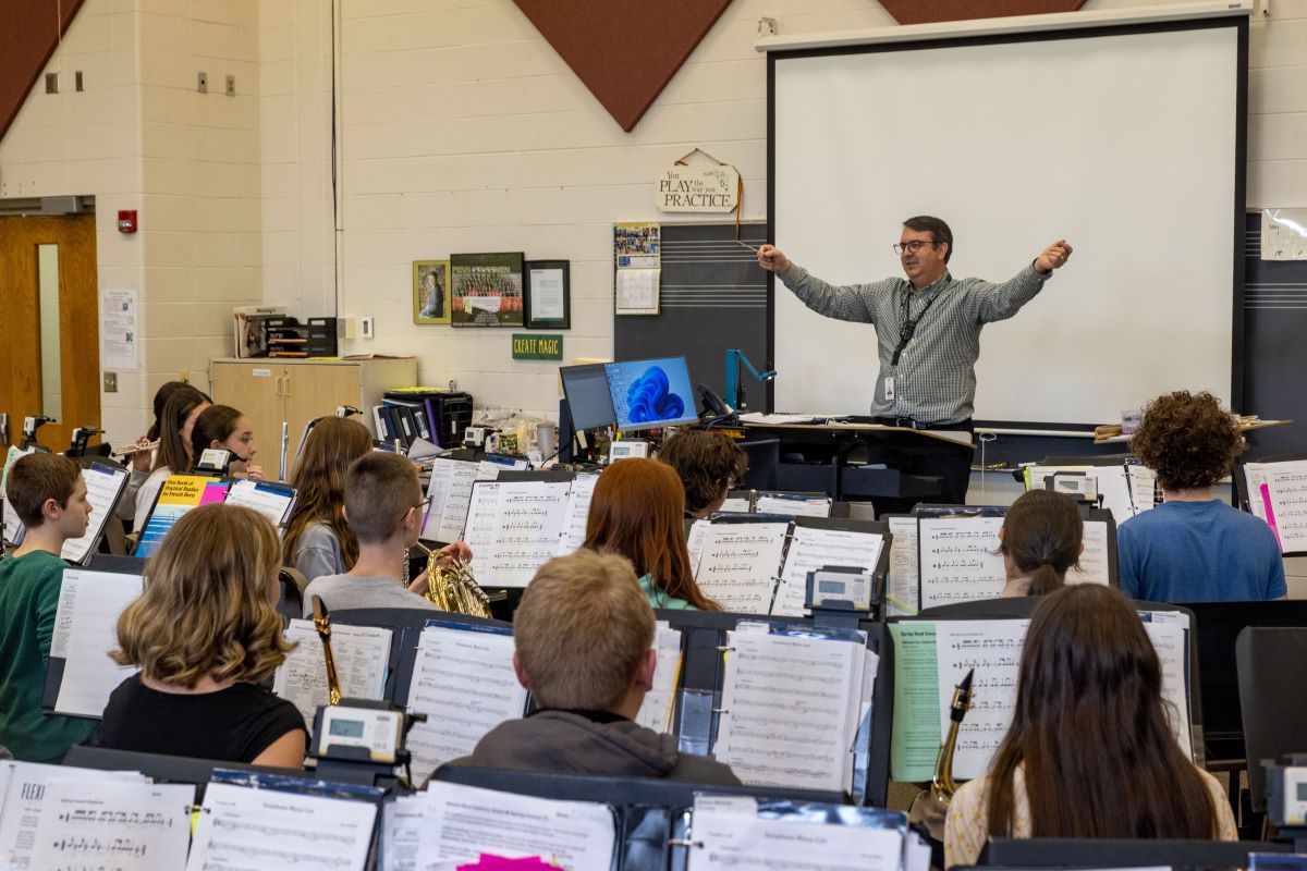 Discovery Middle School Band Class