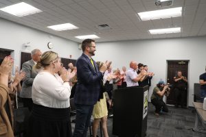 People clapping