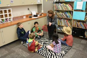 Dr. Heather Short with students